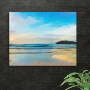 Summer Vibes -Canvas Beach Painting
