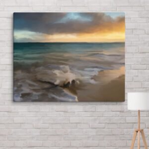 Tranquil Waves - Canvas Beach Painting