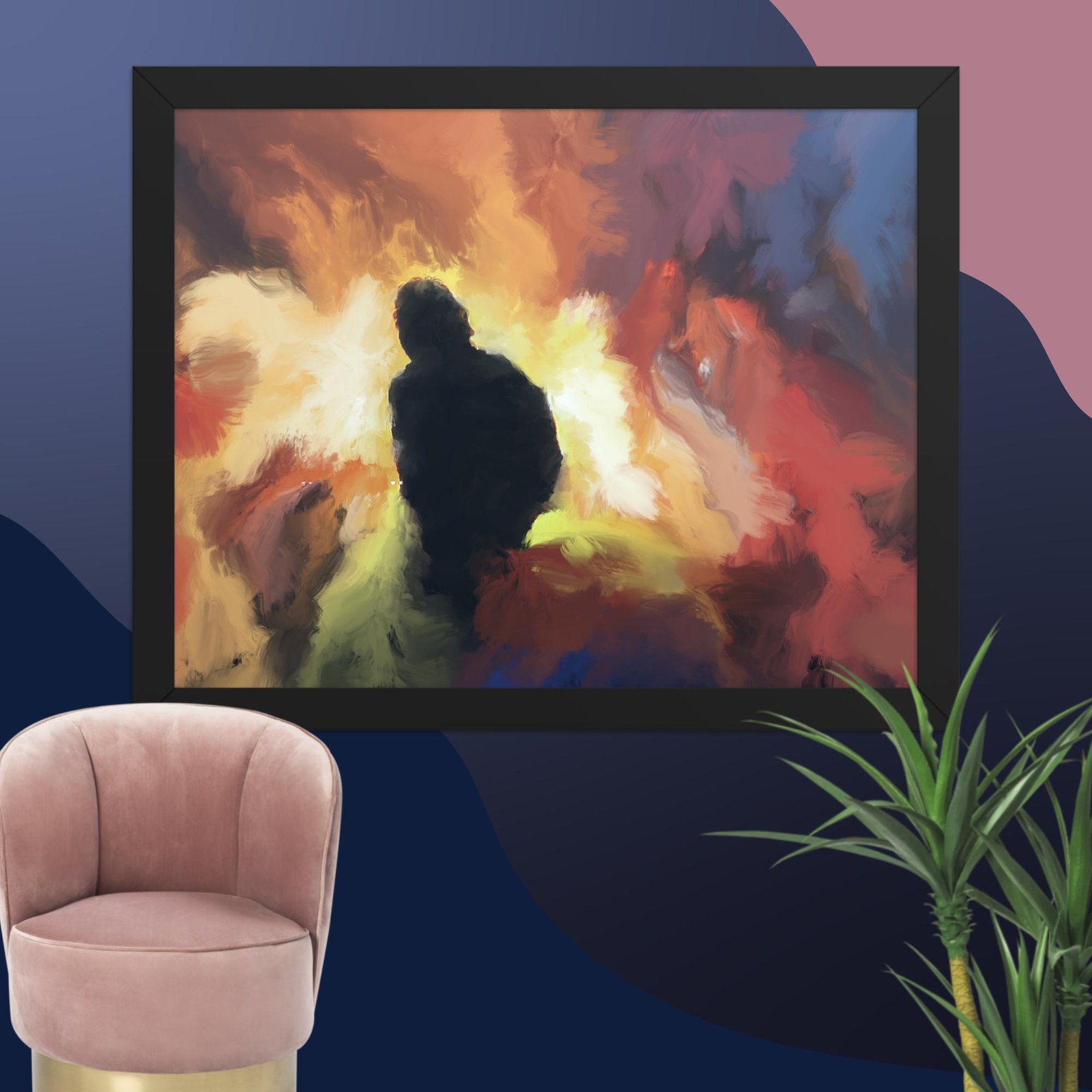 The Visitor -Abstract Painting Poster - Image 4
