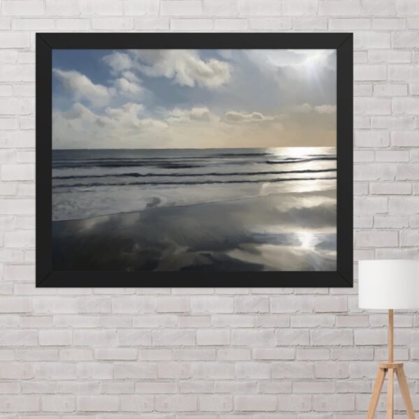 Sandown Sunrise - Beach Seascape Painting Poster - Image 4