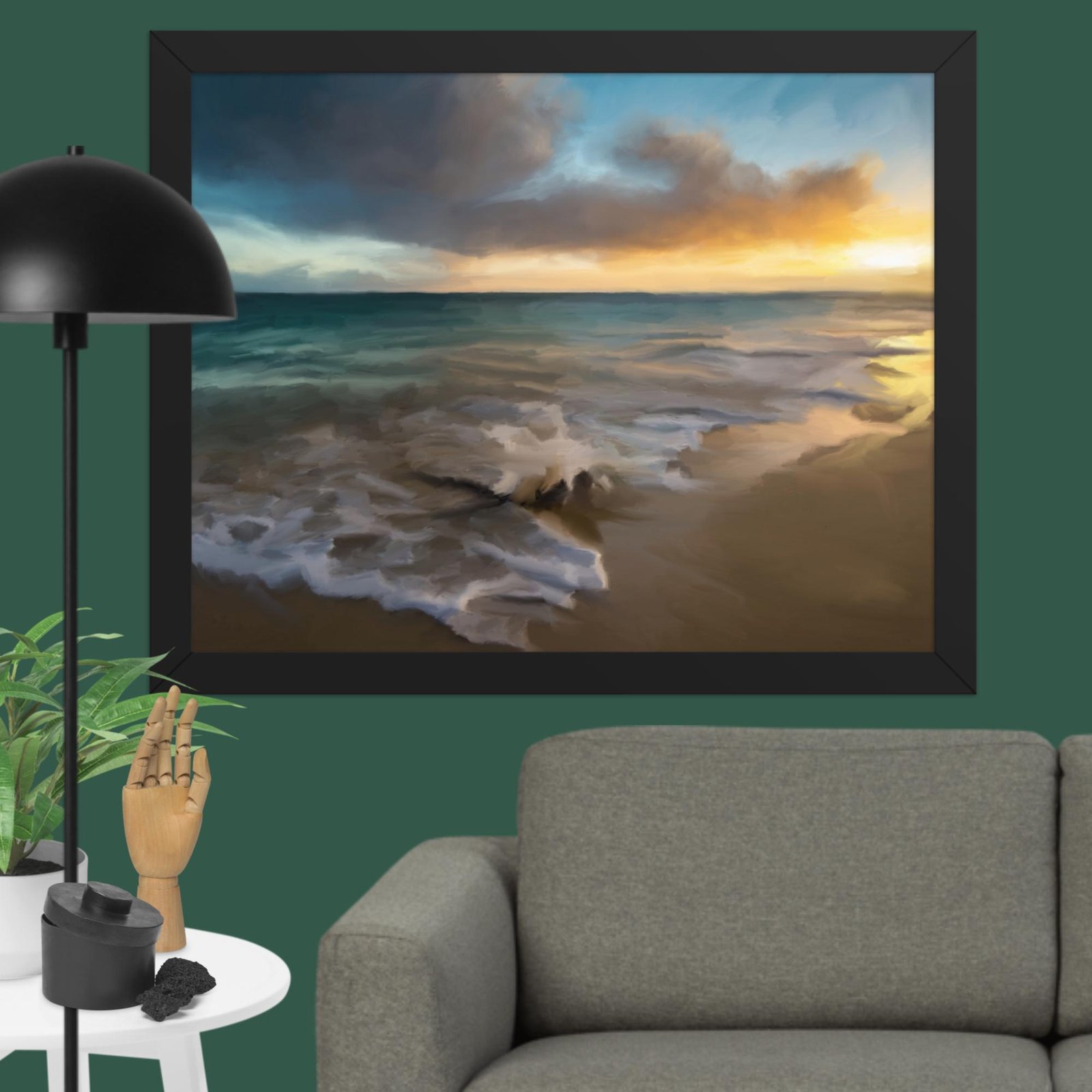Tranquil Seas - Seascape Beach painting Poster - Image 3