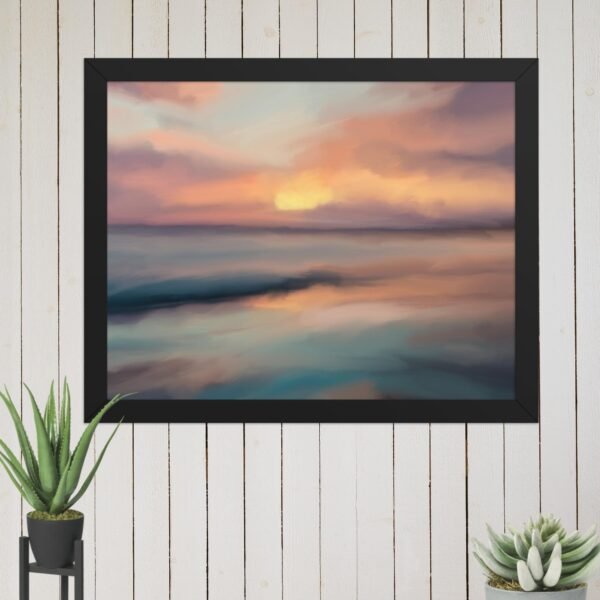 Sunset Beach - Seascape Beach Painting Poster - Image 3