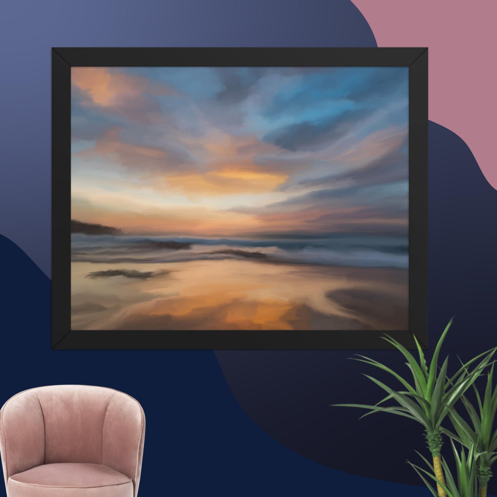 Home Coming - Beach Seascape Painting Poster - Image 4