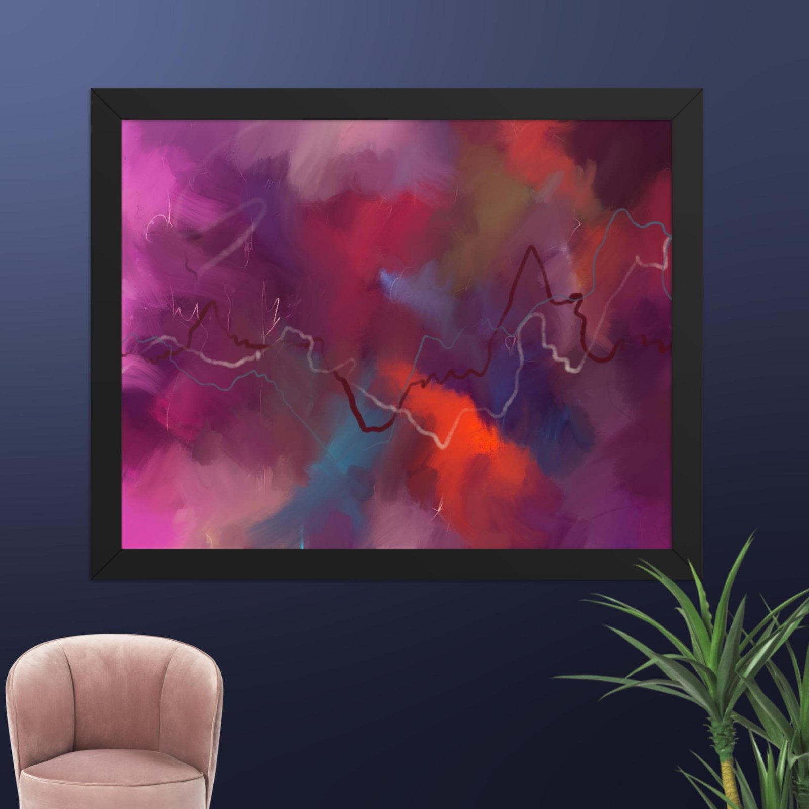 The Heart of the Storm - Abstract poster - Image 4