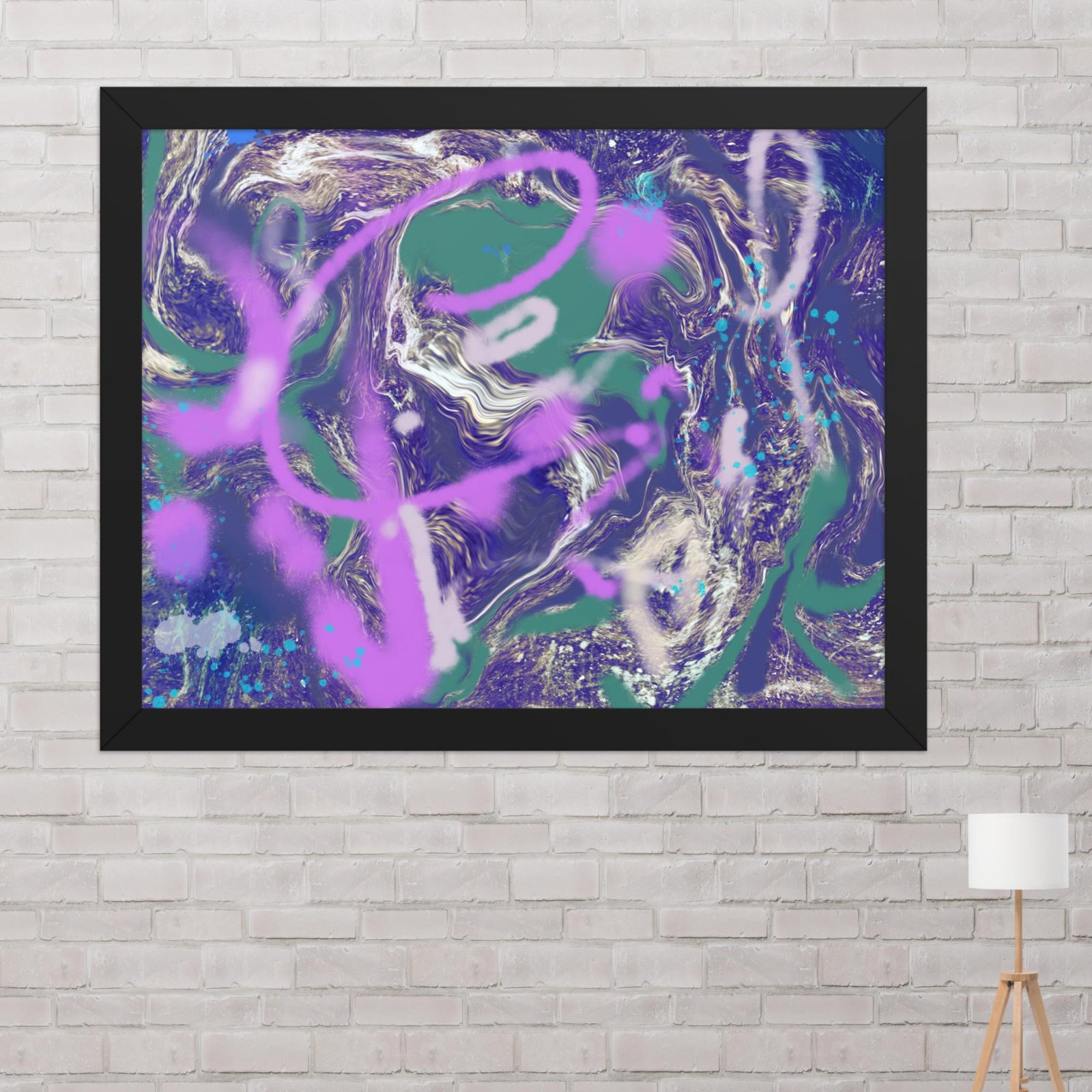 Kickflip Graffiti Abstract Poster - Image 4