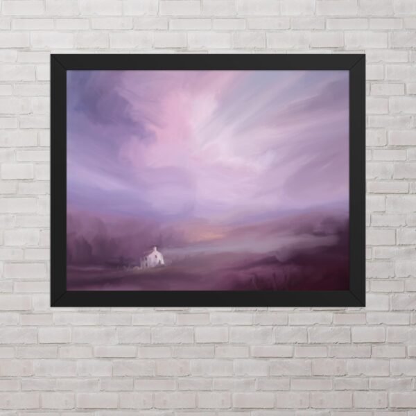 Love Encased In Lonely Walls - Abstract / Landscape Painting- Poster - Image 4
