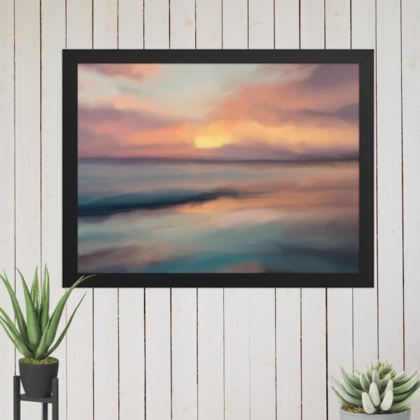 Sunset Beach - Seascape Beach Painting Poster - Image 5
