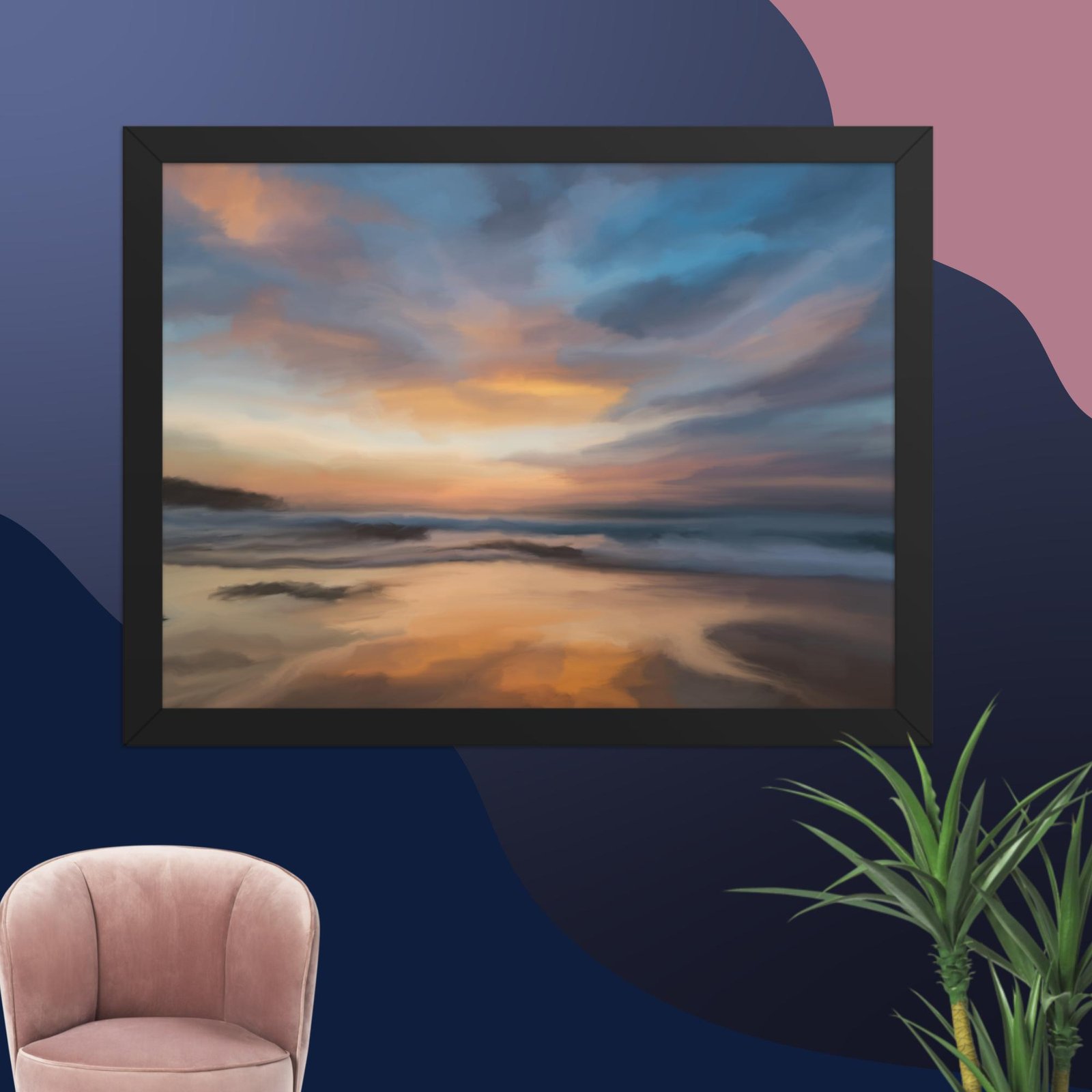 Home Coming - Beach Seascape Painting Poster - Image 6