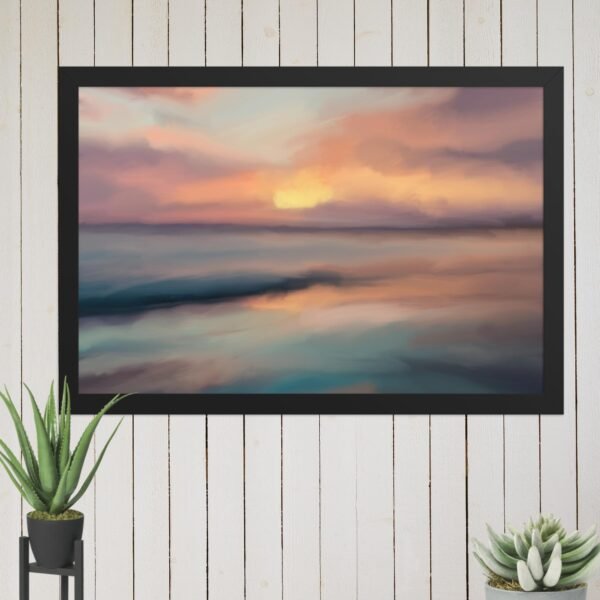 Sunset Beach - Seascape Beach Painting Poster - Image 7