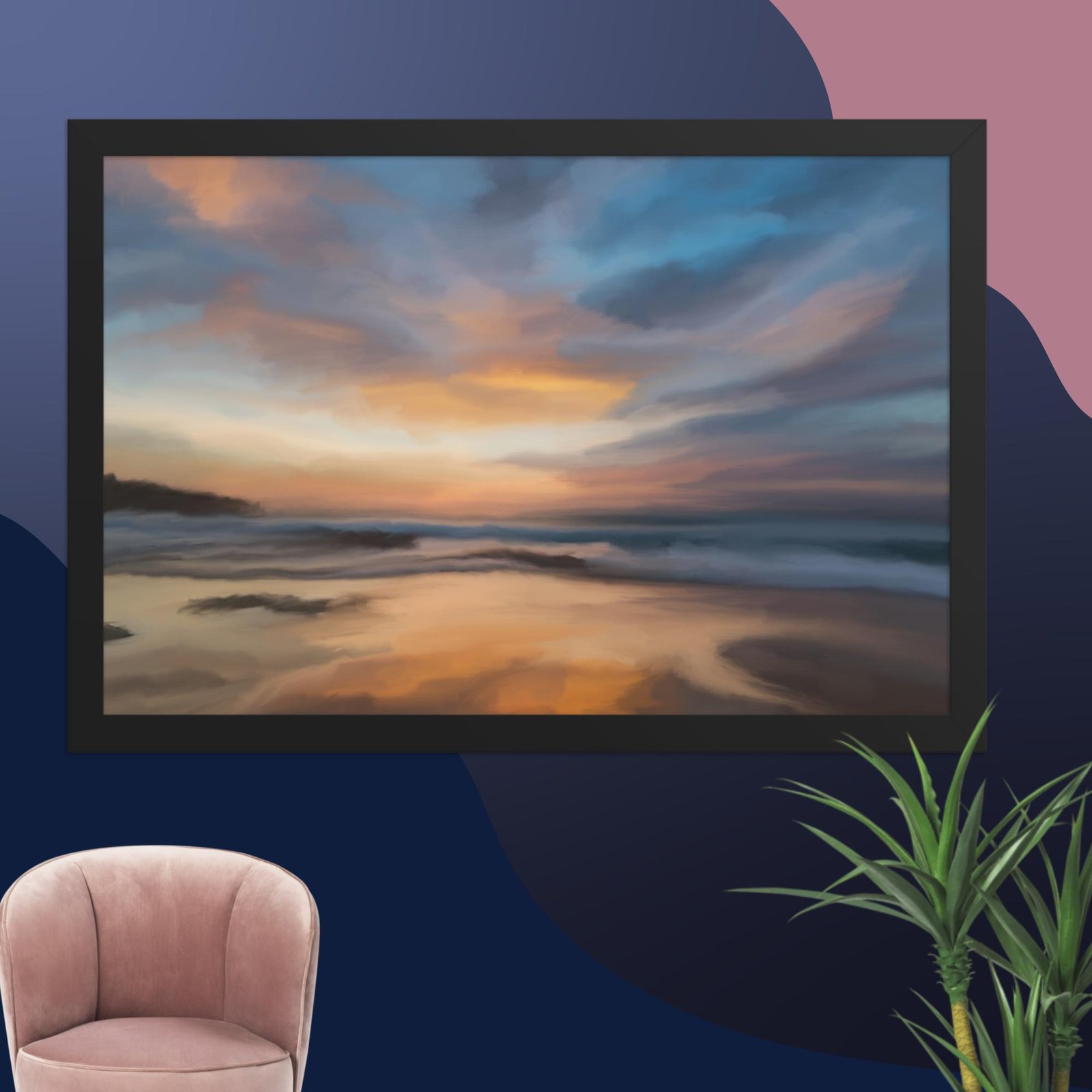 Home Coming - Beach Seascape Painting Poster - Image 8