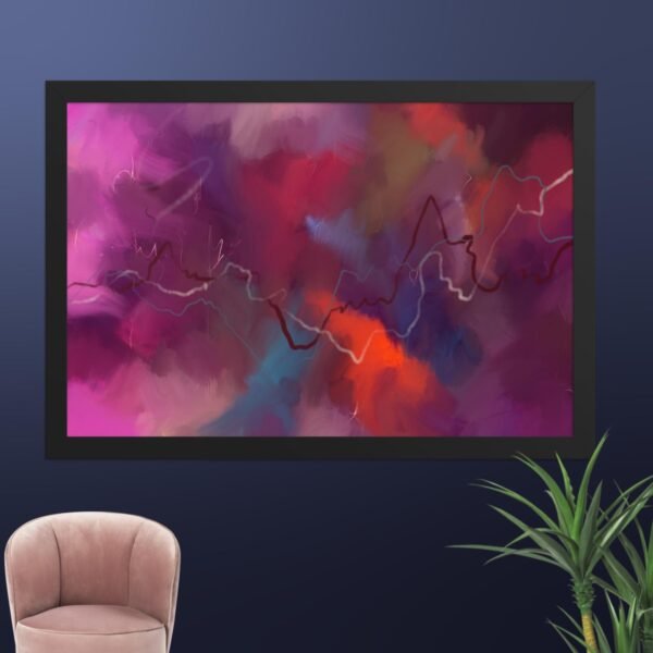 The Heart of the Storm - Abstract poster - Image 8
