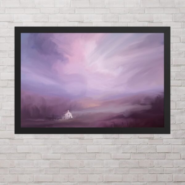 Love Encased In Lonely Walls - Abstract / Landscape Painting- Poster - Image 6