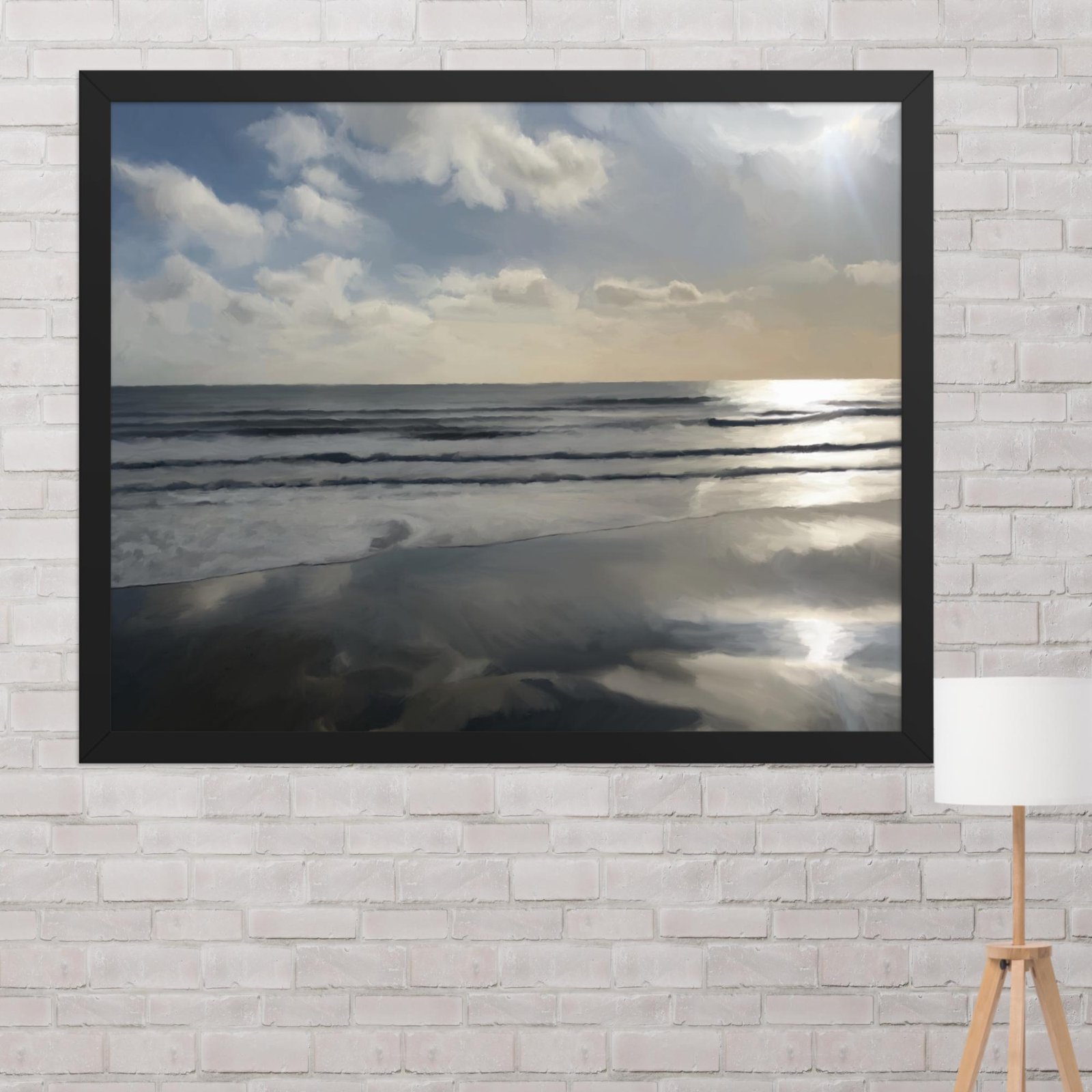 Sandown Sunrise - Beach Seascape Painting Poster - Image 10