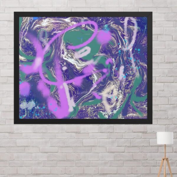 Kickflip Graffiti Abstract Poster - Image 10