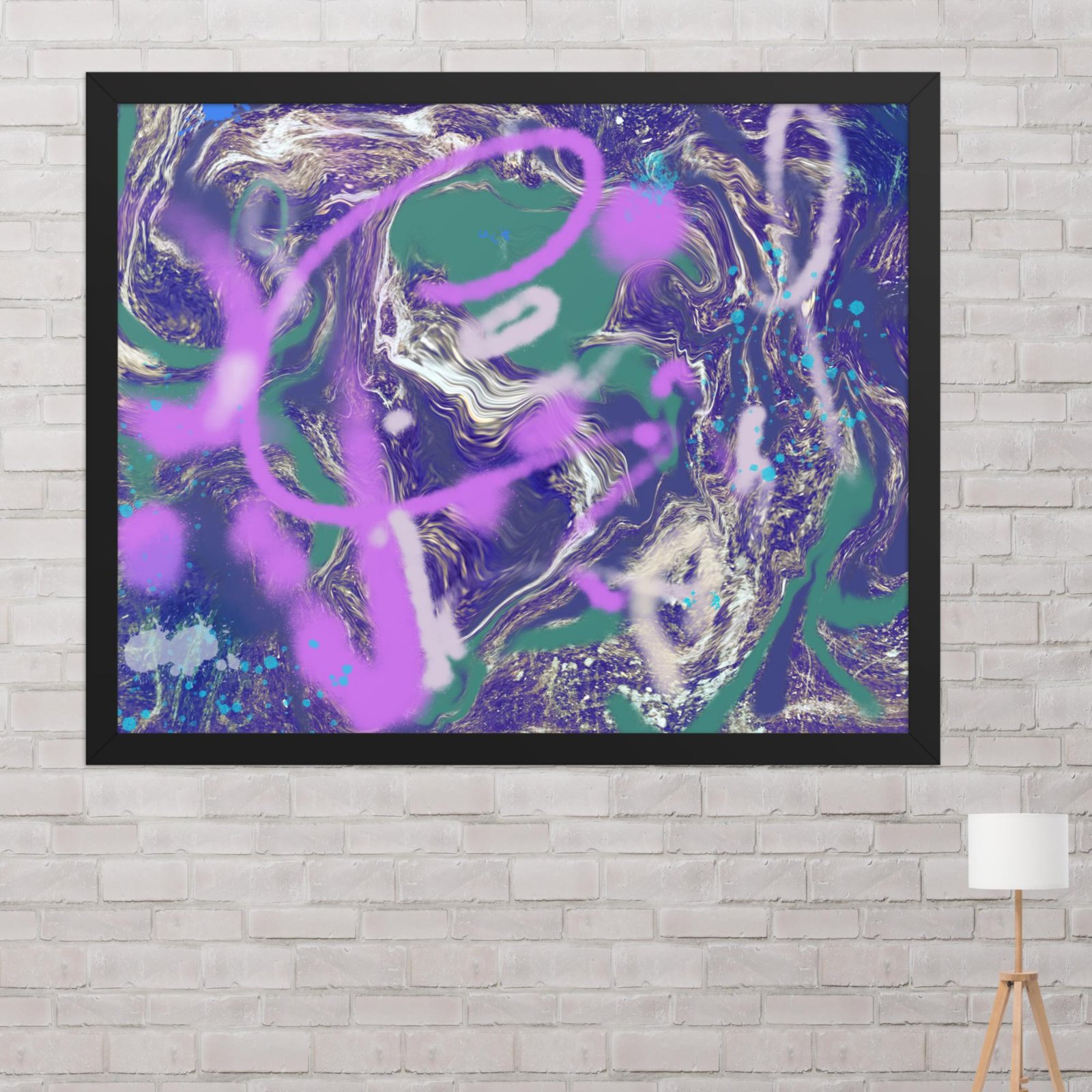 Kickflip Graffiti Abstract Poster - Image 10