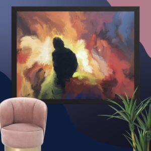 The Visitor -Abstract Painting Poster