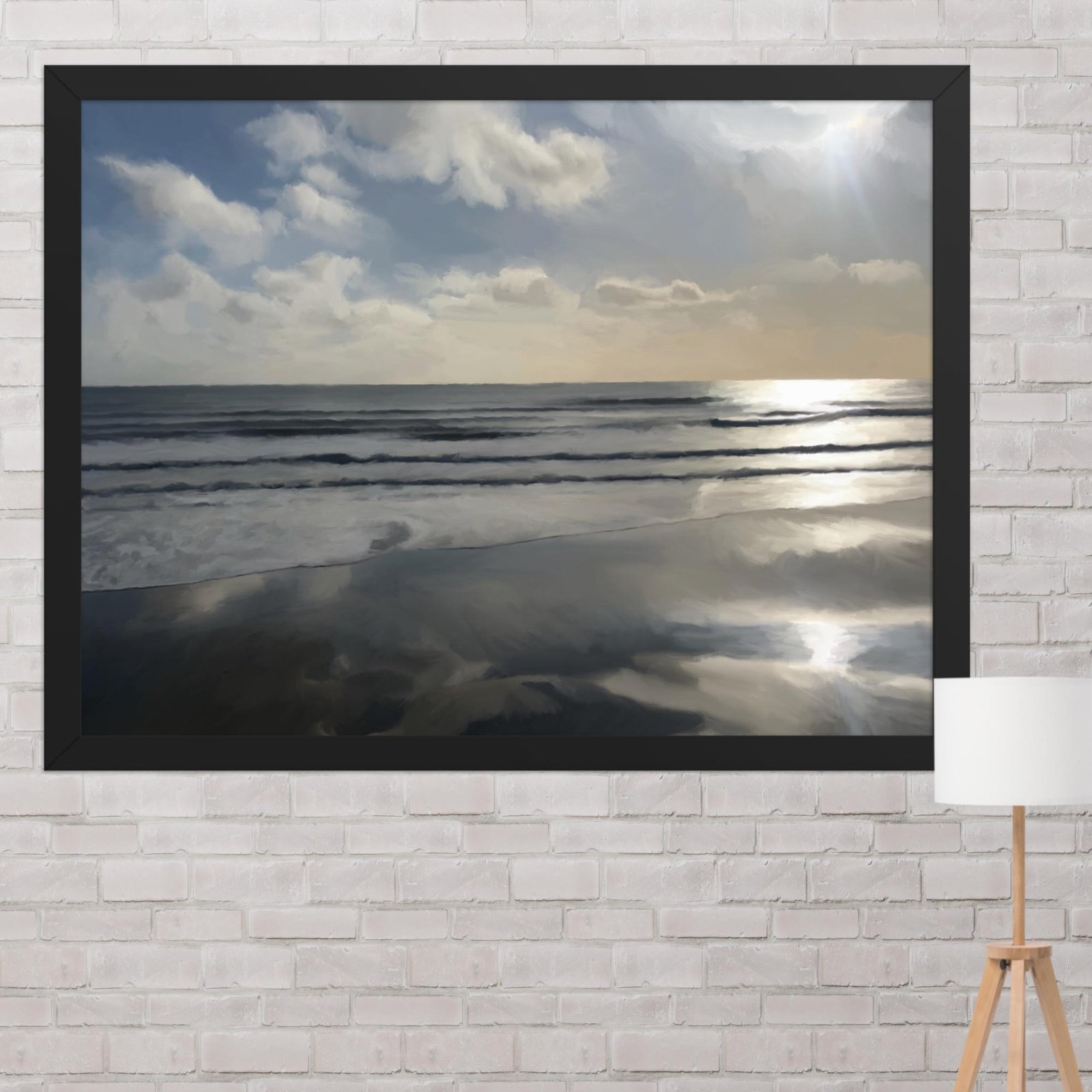 Sandown Sunrise - Beach Seascape Painting Poster