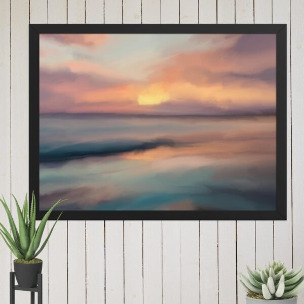 Sunset Beach - Seascape Beach Painting Poster - Image 11