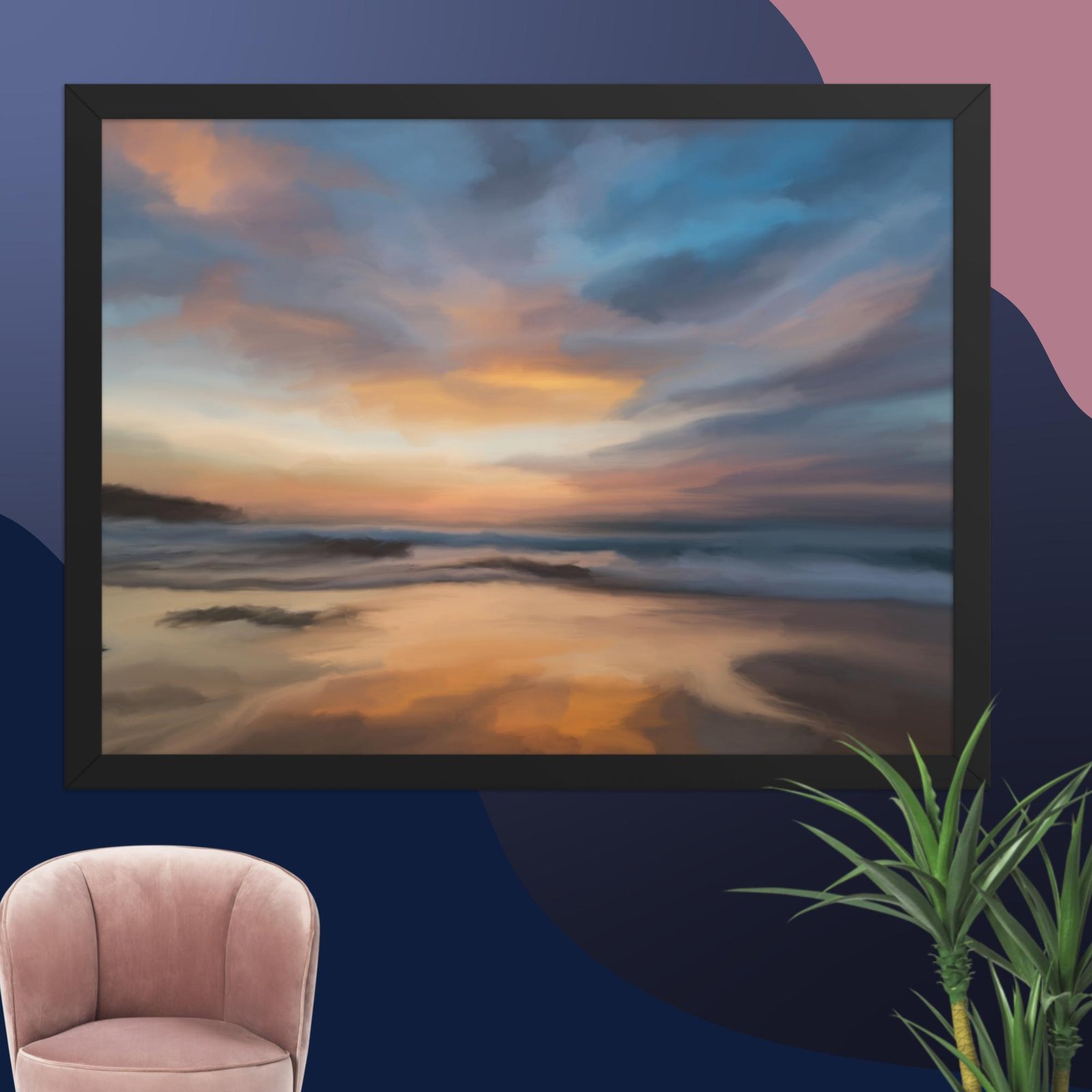 Home Coming - Beach Seascape Painting Poster - Image 12