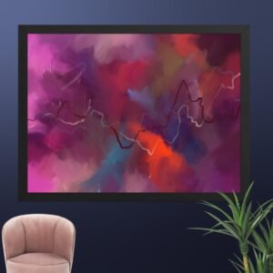 The Heart of the Storm - Abstract poster