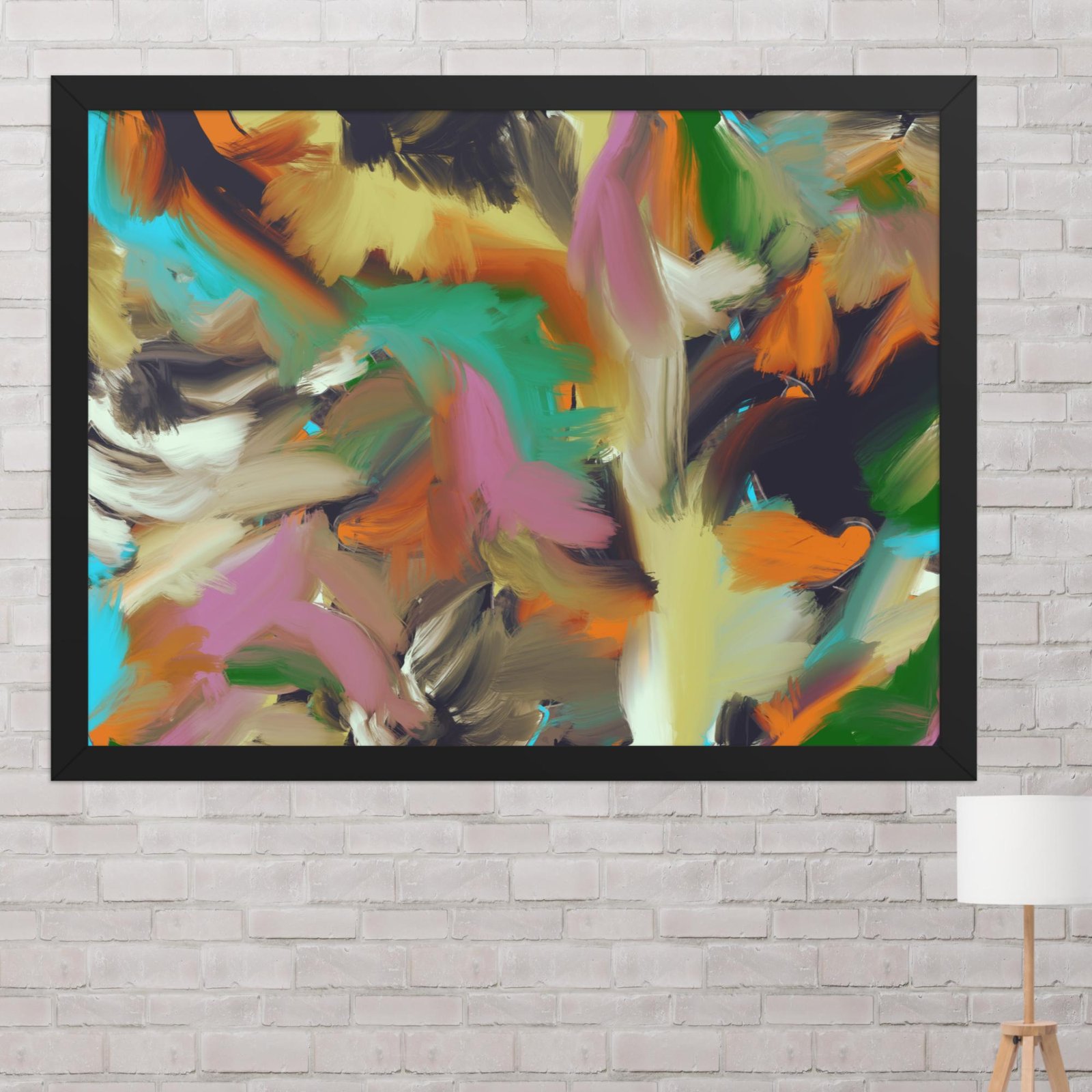 Hong Kong Abstract Poster Art