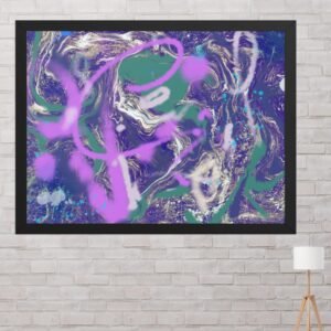 Kickflip Graffiti Abstract Poster