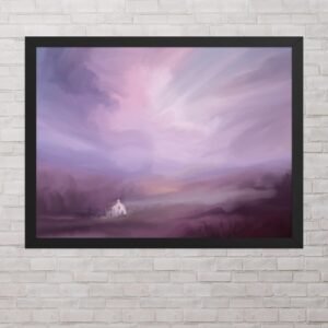 Love Encased In Lonely Walls - Abstract / Landscape Painting- Poster