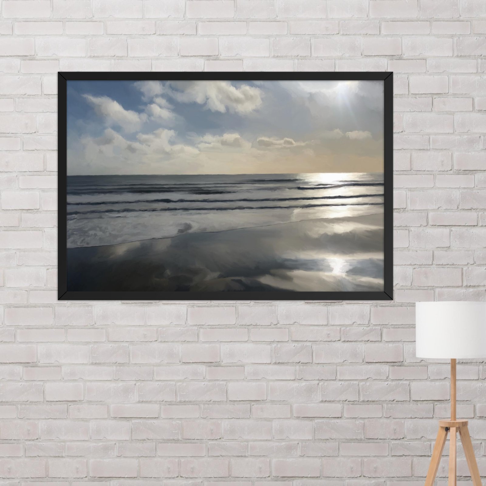 Sandown Sunrise - Beach Seascape Painting Poster - Image 13