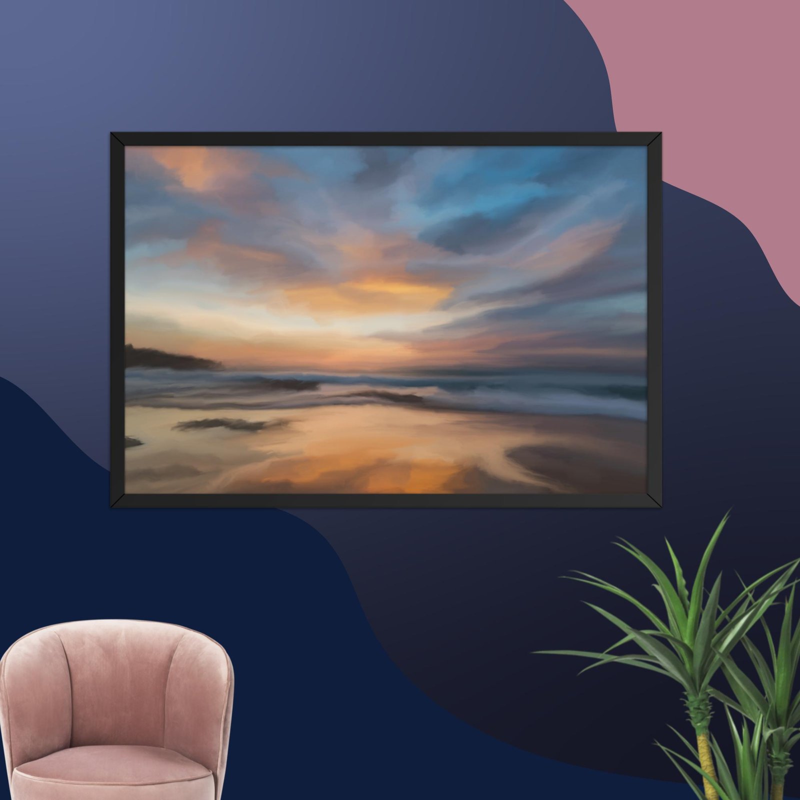 Home Coming - Beach Seascape Painting Poster - Image 13
