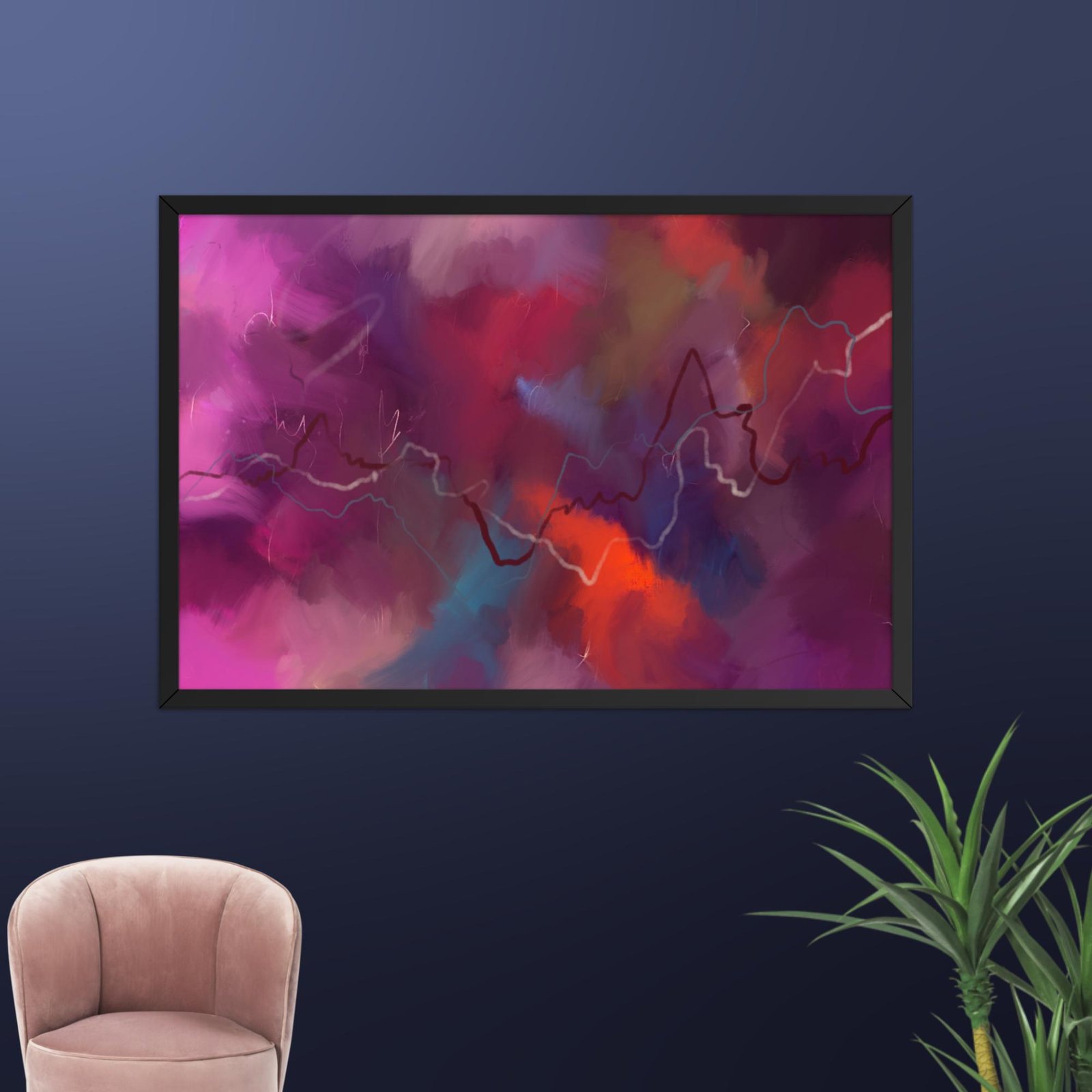The Heart of the Storm - Abstract poster - Image 13