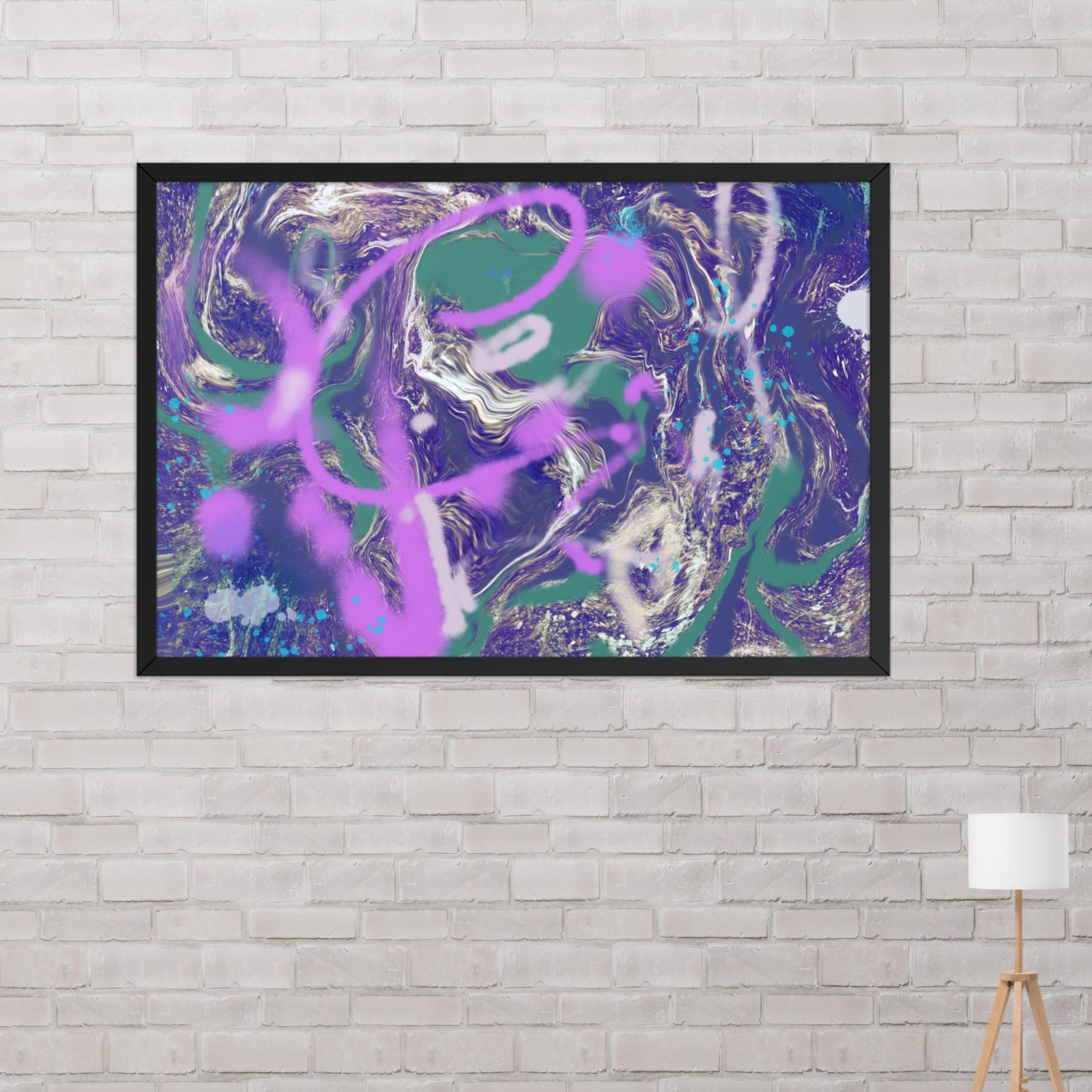 Kickflip Graffiti Abstract Poster - Image 13