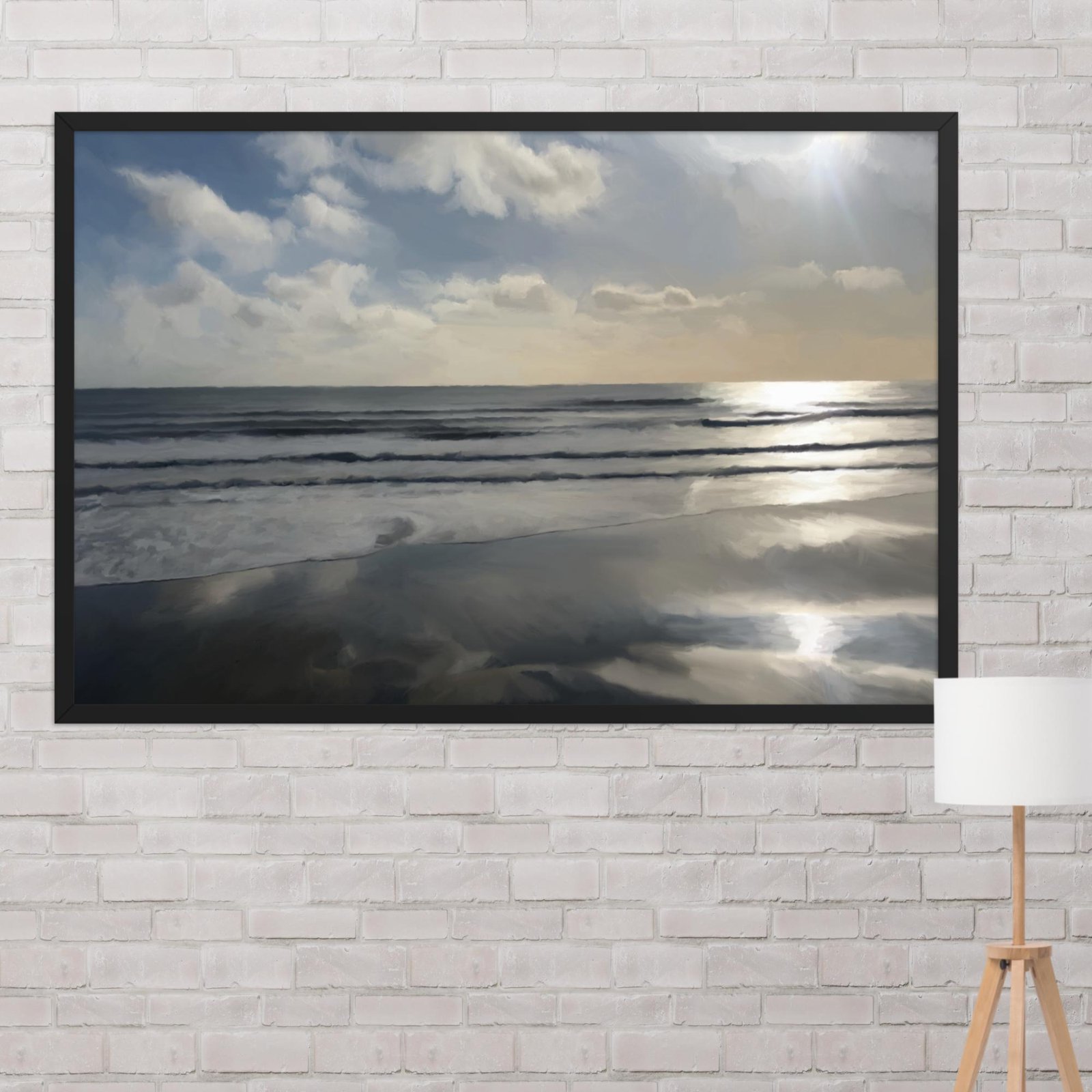 Sandown Sunrise - Beach Seascape Painting Poster - Image 15