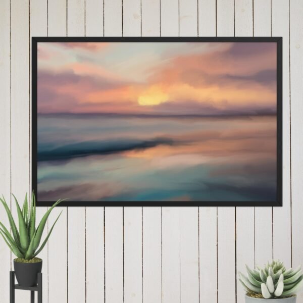 Sunset Beach - Seascape Beach Painting Poster - Image 15