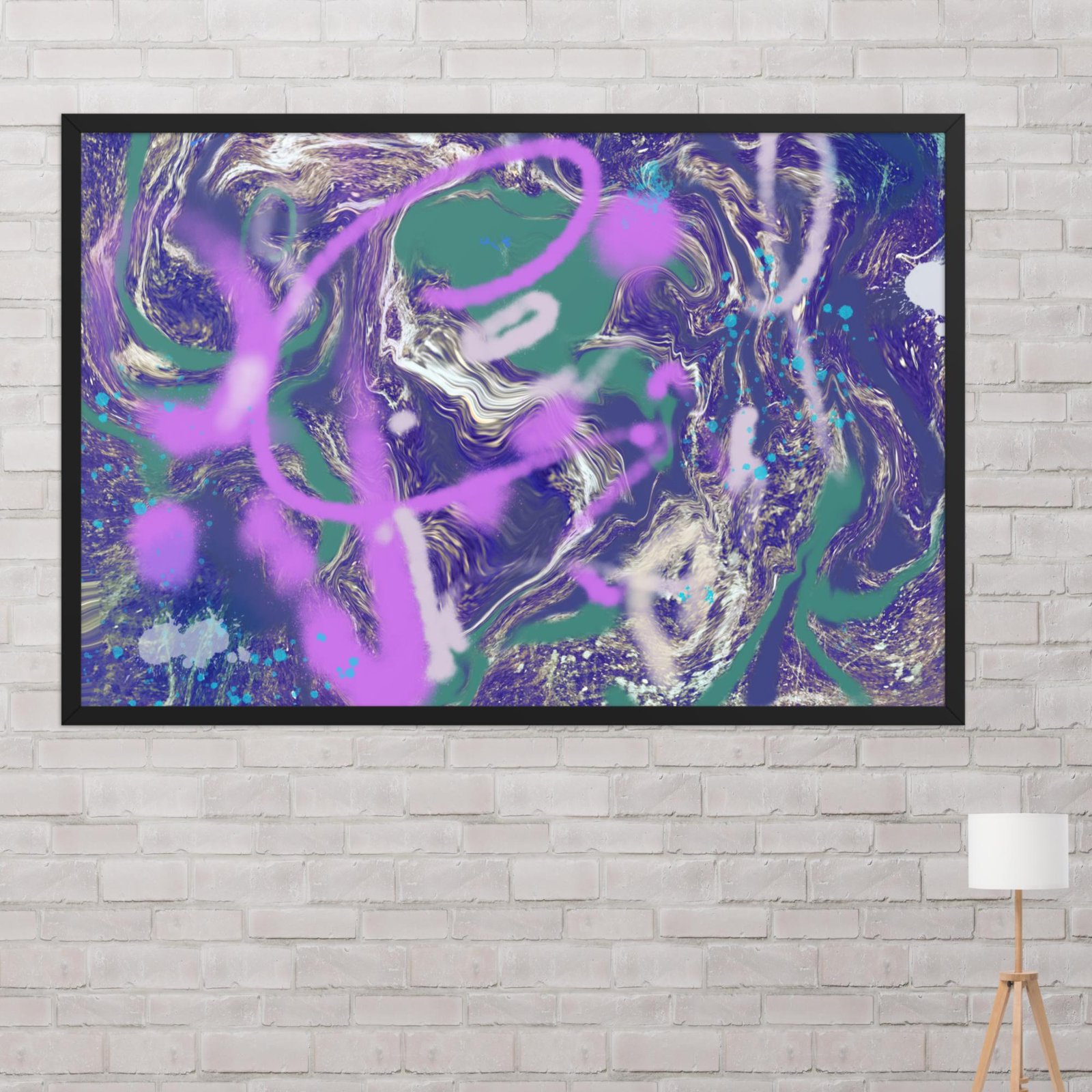 Kickflip Graffiti Abstract Poster - Image 15