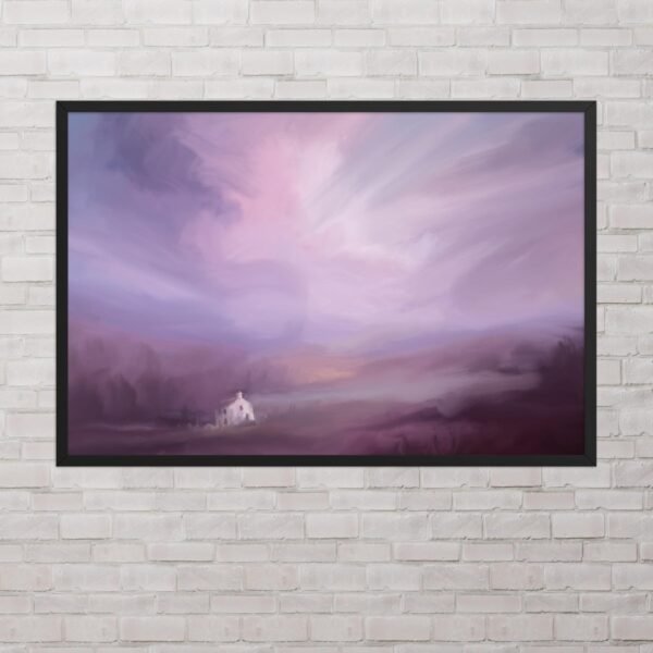 Love Encased In Lonely Walls - Abstract / Landscape Painting- Poster - Image 9