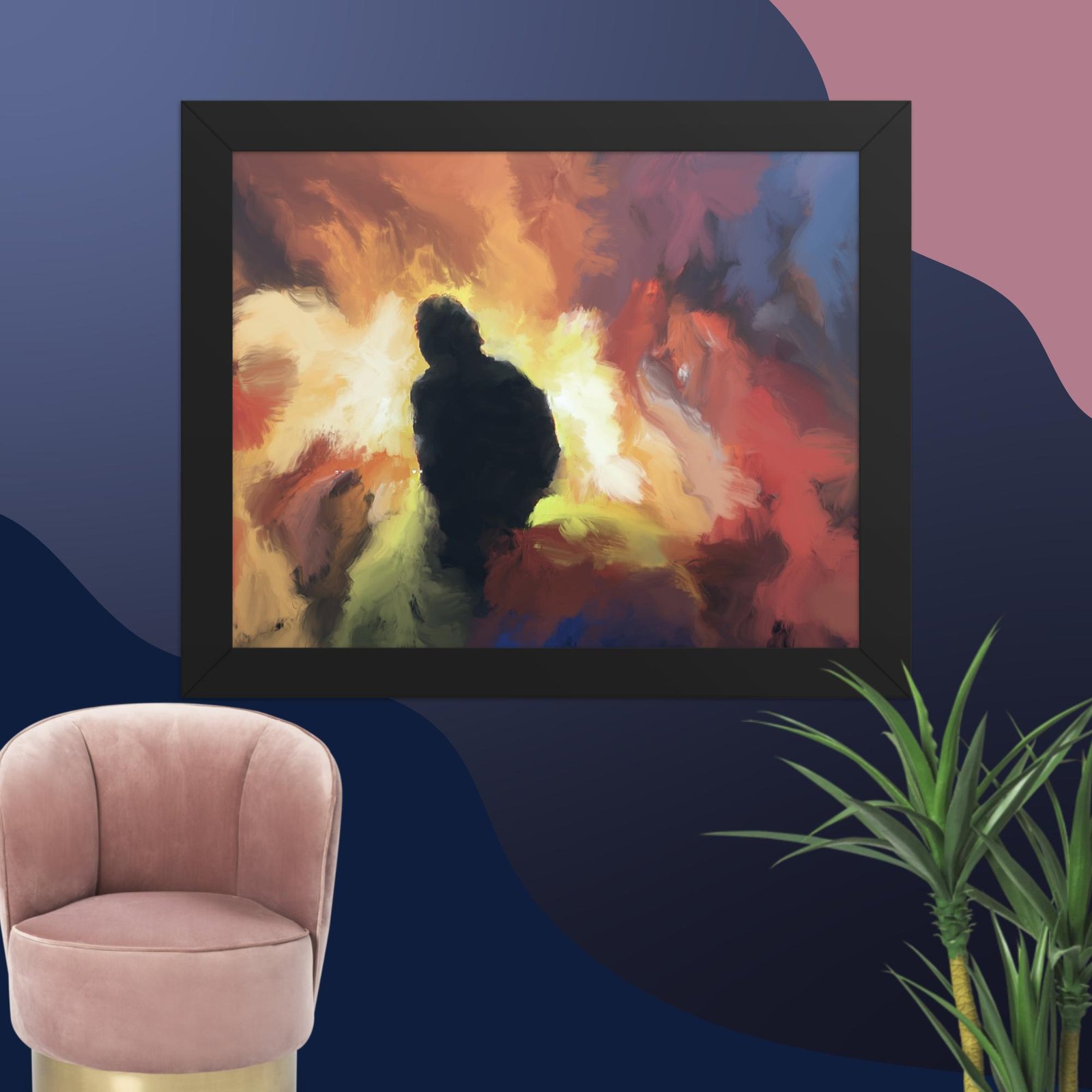 The Visitor -Abstract Painting Poster - Image 2