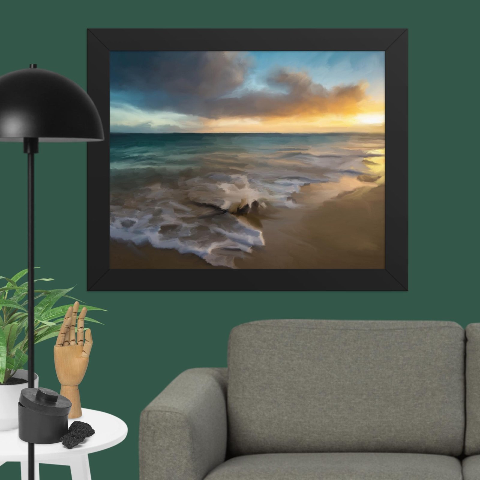 Tranquil Seas - Seascape Beach painting Poster