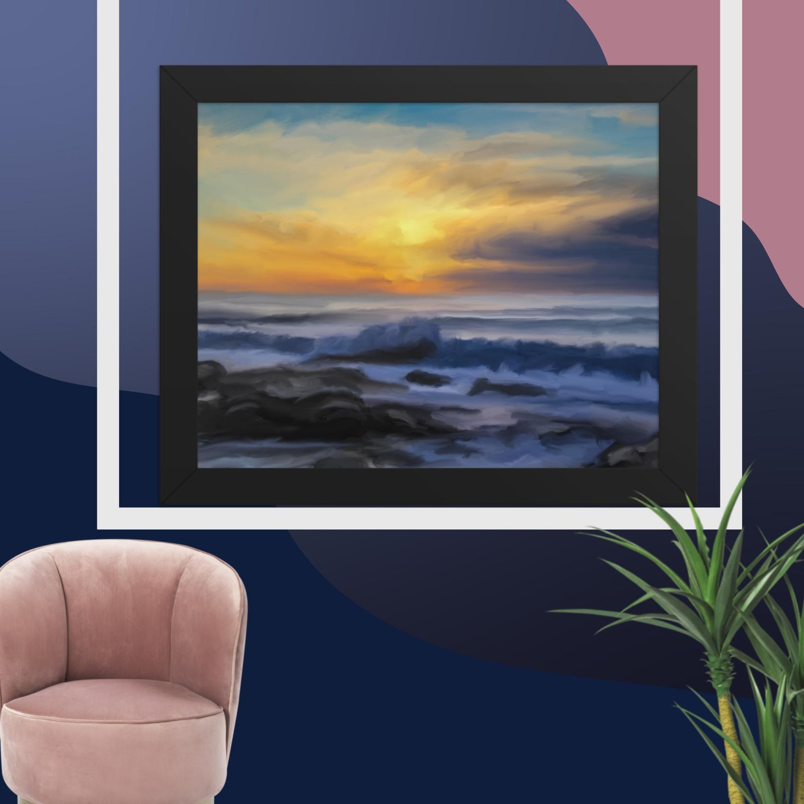 Freedom - Seascape Beach Painting Poster - Image 2
