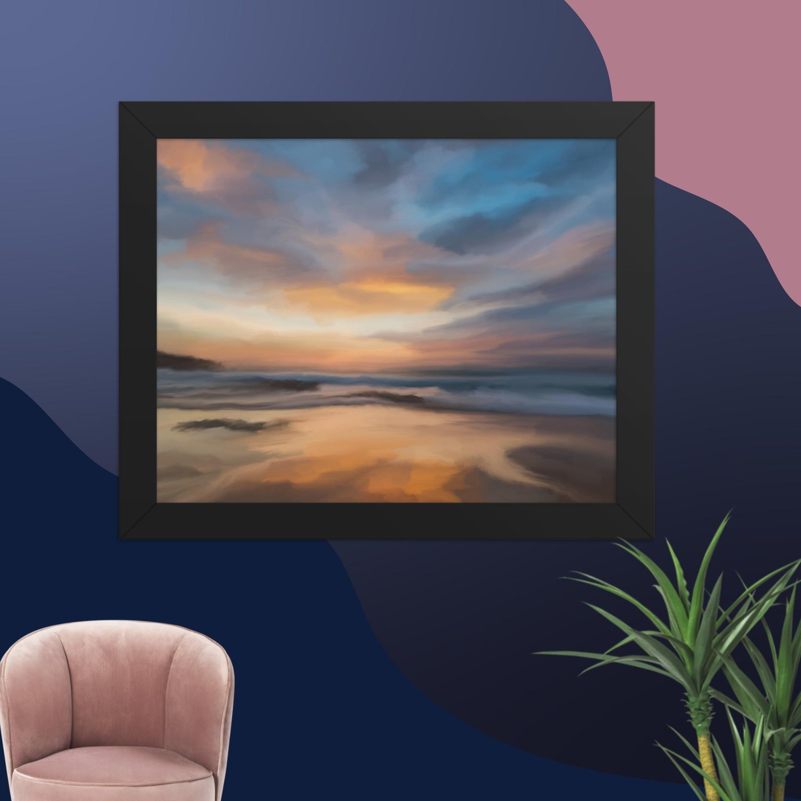 Home Coming - Beach Seascape Painting Poster - Image 2