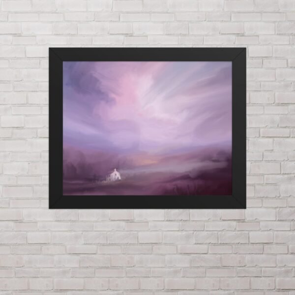 Love Encased In Lonely Walls - Abstract / Landscape Painting- Poster - Image 2