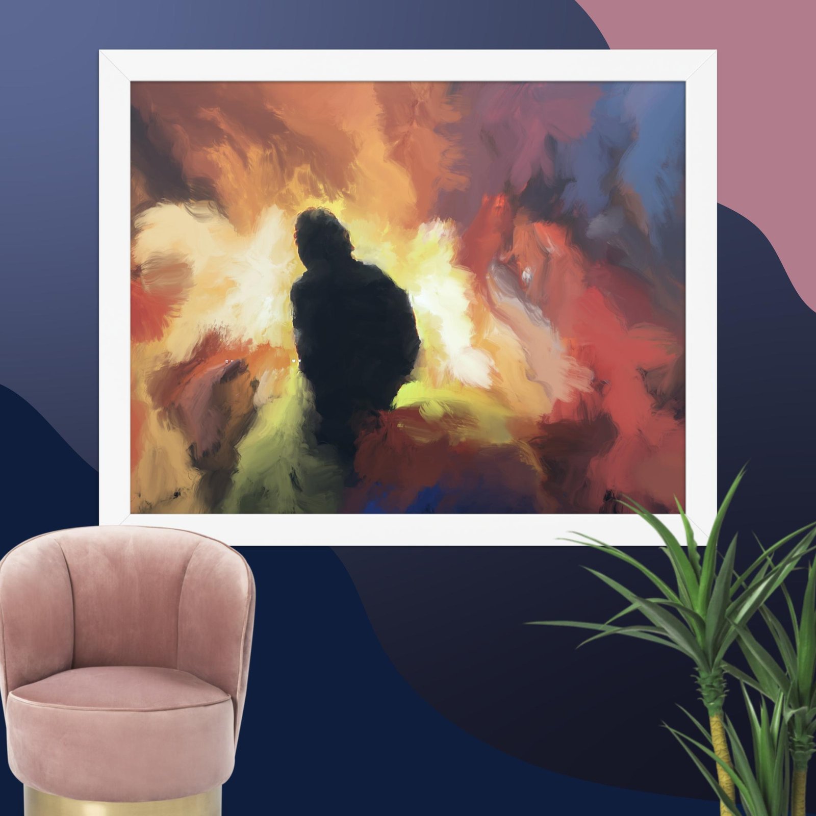 The Visitor -Abstract Painting Poster - Image 5
