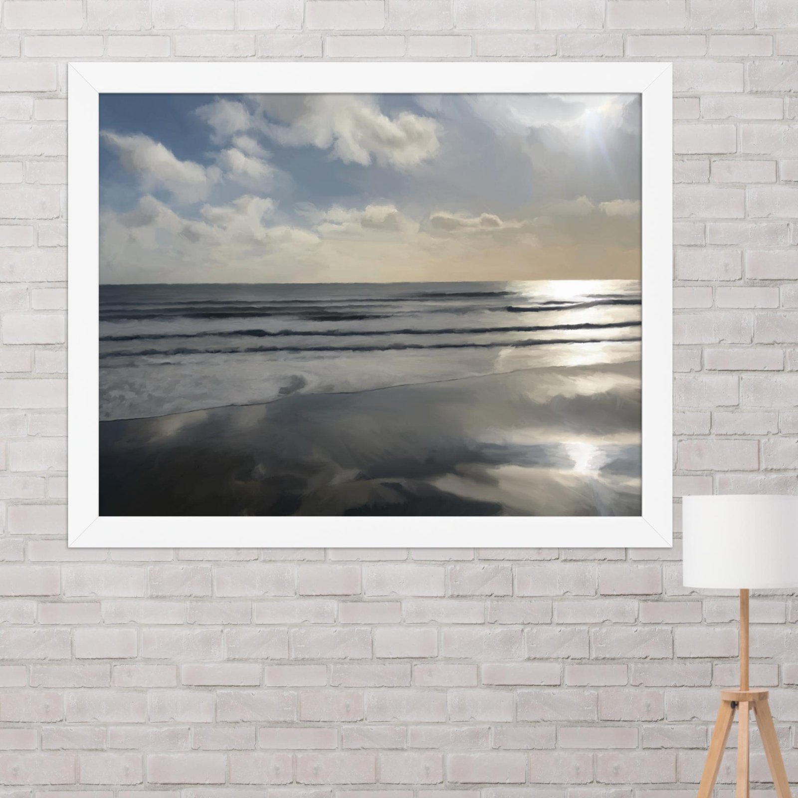 Sandown Sunrise - Beach Seascape Painting Poster - Image 5