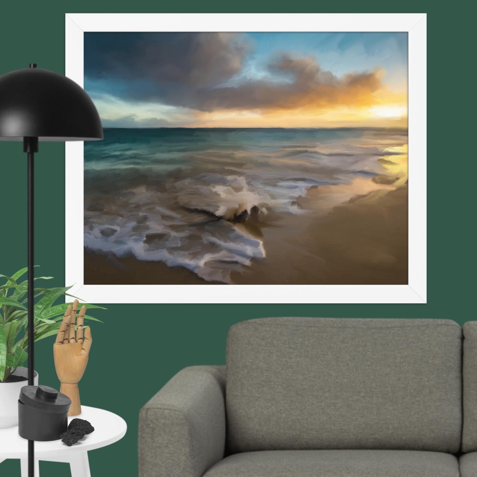 Tranquil Seas - Seascape Beach painting Poster - Image 4