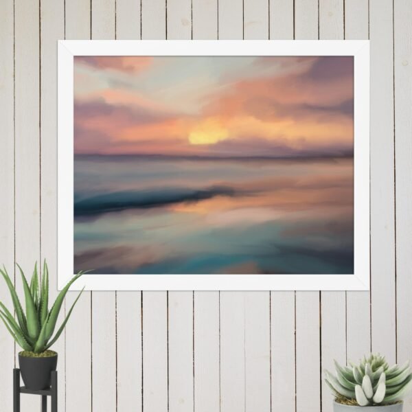 Sunset Beach - Seascape Beach Painting Poster - Image 4