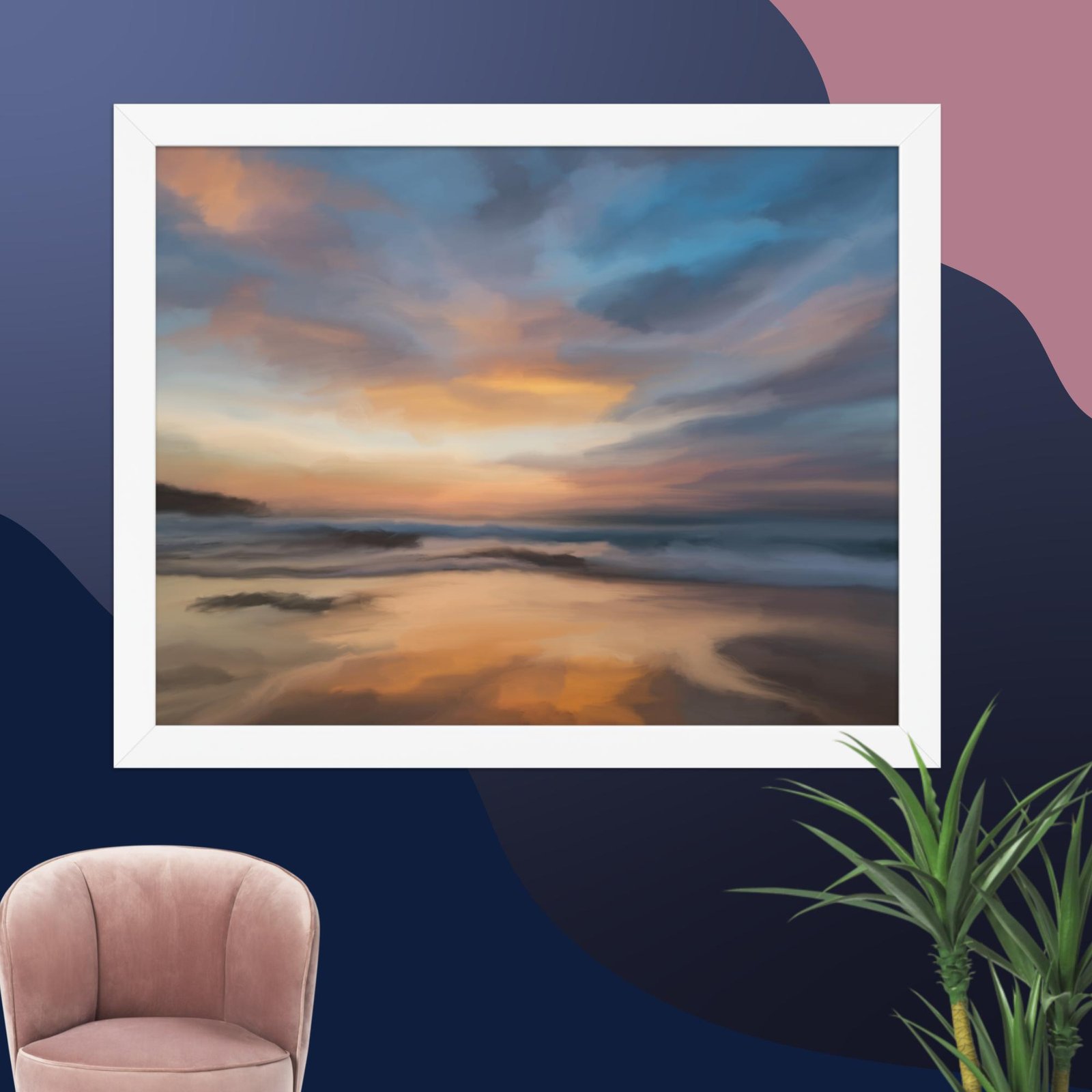 Home Coming - Beach Seascape Painting Poster - Image 5