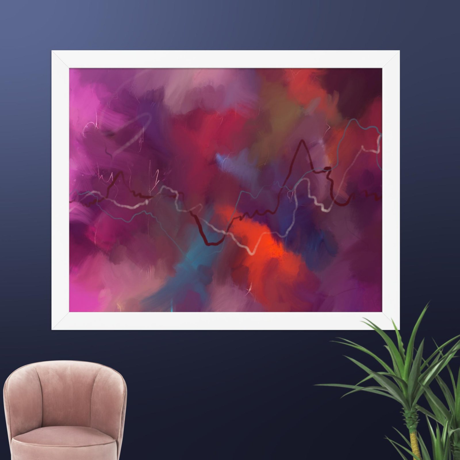 The Heart of the Storm - Abstract poster - Image 5