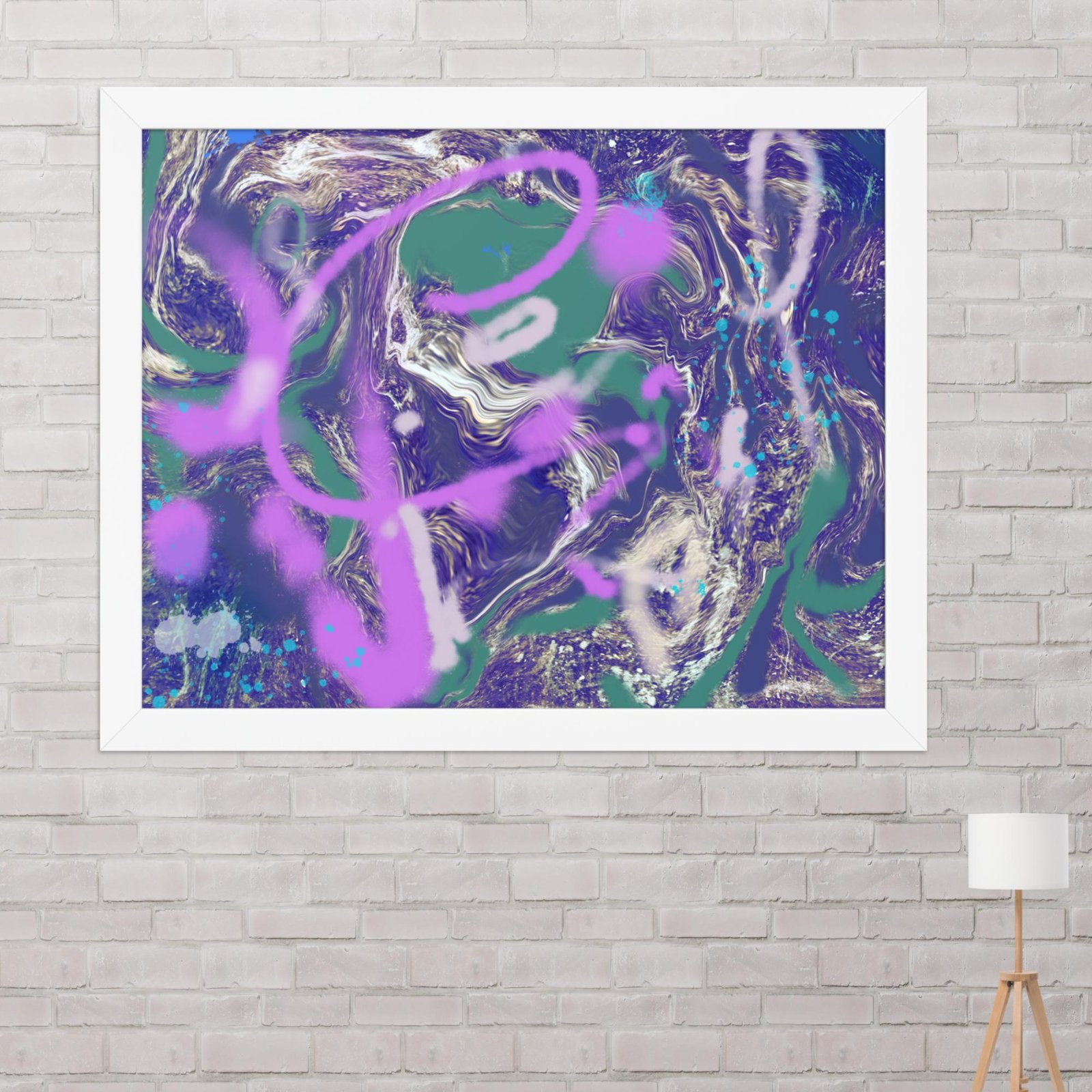 Kickflip Graffiti Abstract Poster - Image 5