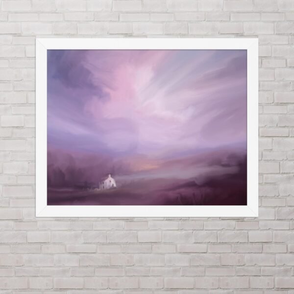 Love Encased In Lonely Walls - Abstract / Landscape Painting- Poster - Image 5