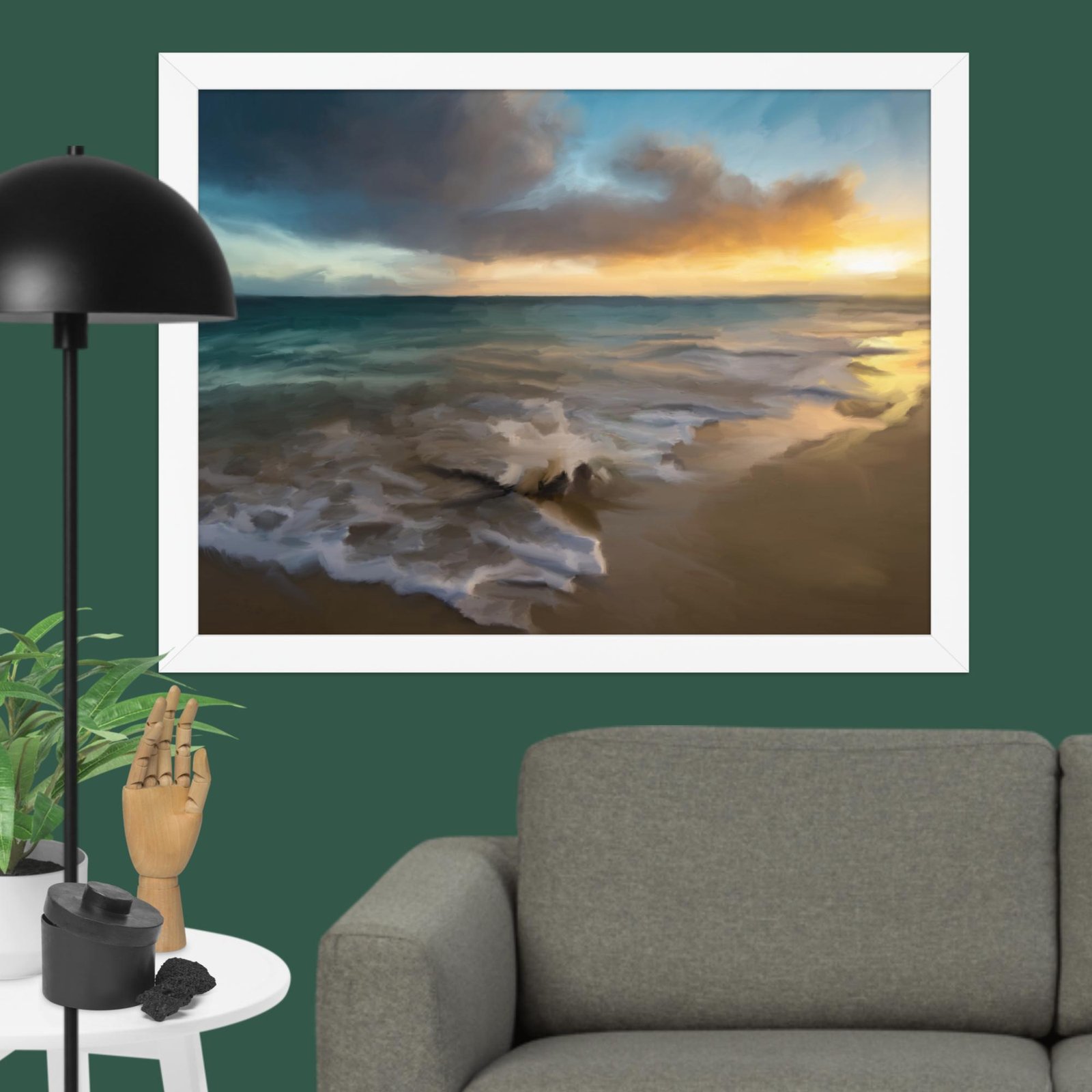 Tranquil Seas - Seascape Beach painting Poster - Image 6