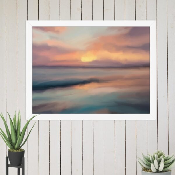 Sunset Beach - Seascape Beach Painting Poster - Image 6